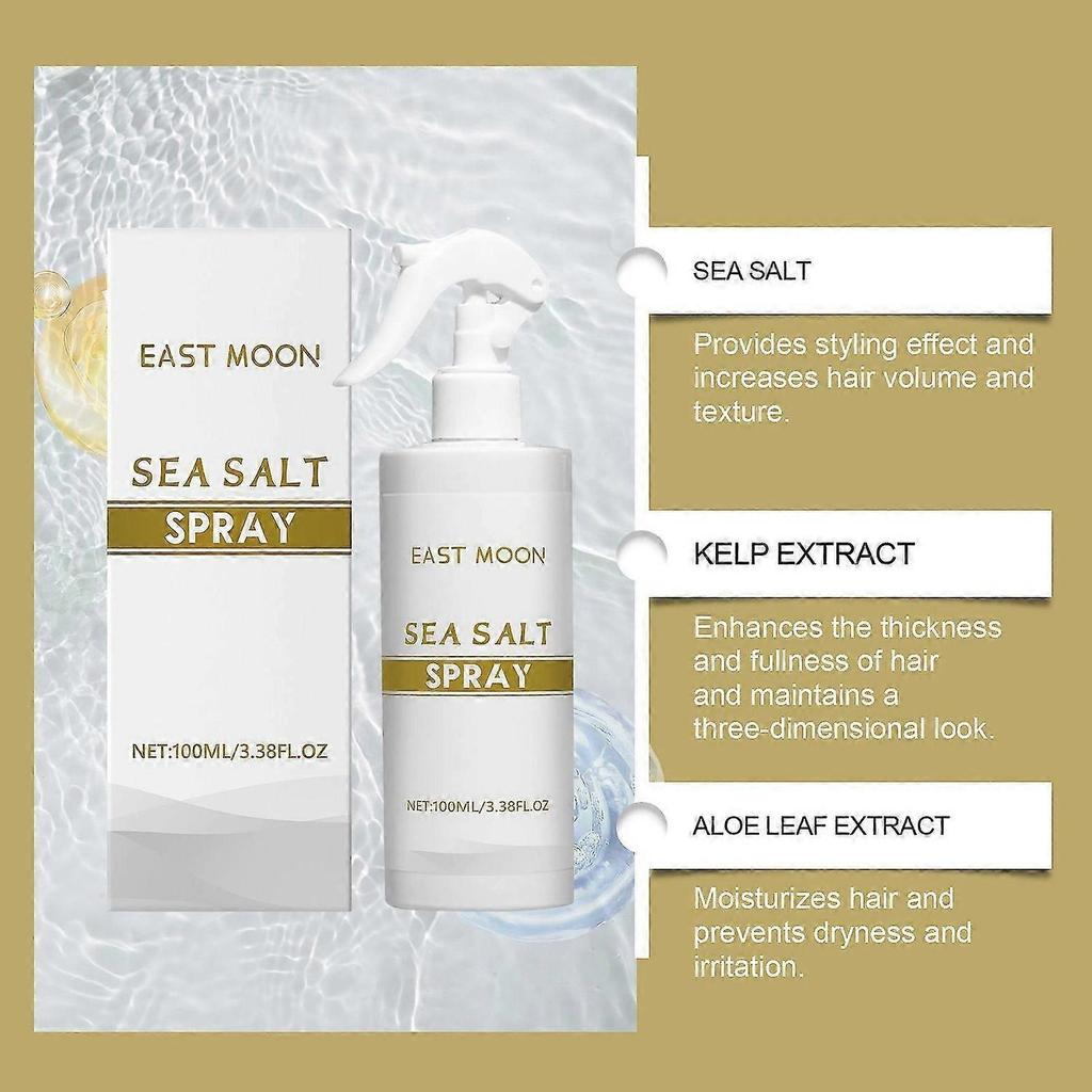 Sea Salt Spray for Men | Sea Salt Styling Spray for Hair | Long Lasting Styling Strong Hold, Non Greasy, Natural Styling Hair, 100ml
