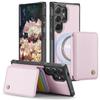 2 in 1 Detachable Magnetic Cards Solt Wallet Leather Case For Samsung S25 Ultra S24 Plus S23 S22 A16 A26 A36 A56 A06 A17 Cover