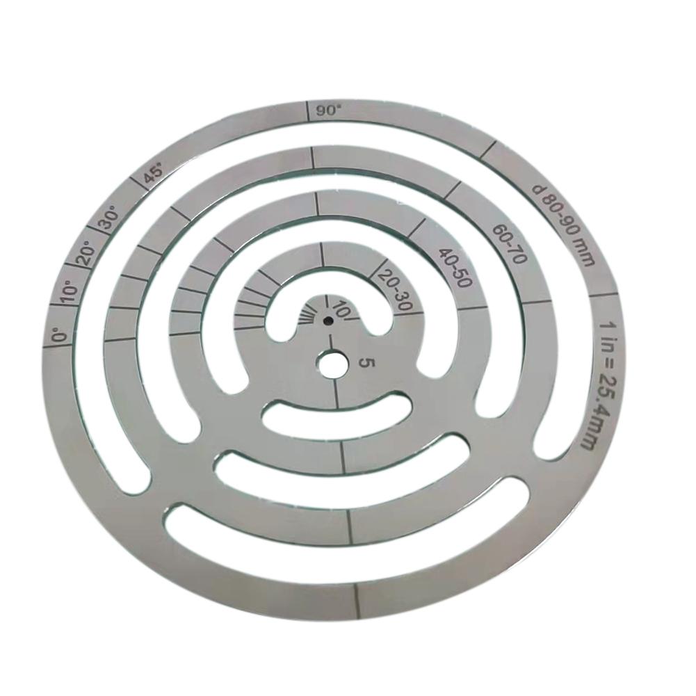 M-Modern-Leather Cutting Tools Corner Cutting Ruler Metal Concentric Circles Template Round Leather Corner Punch