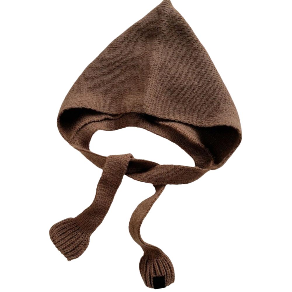 

Soft Balaclava Cap Korean Style Scarf Hat Neckerchief Knitted Beanies Hats Female кофейный