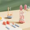Long Handle Baby Bottle Cleaner Set Soft Head Water Bottle Cleaner Bottle Cleaning Brush  Baby