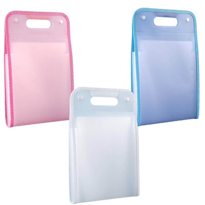 13 Pocket File Folders with Handle Portable A4 Size Accordian Organizer for Documents Sorting Storage Classroom Office Supplies