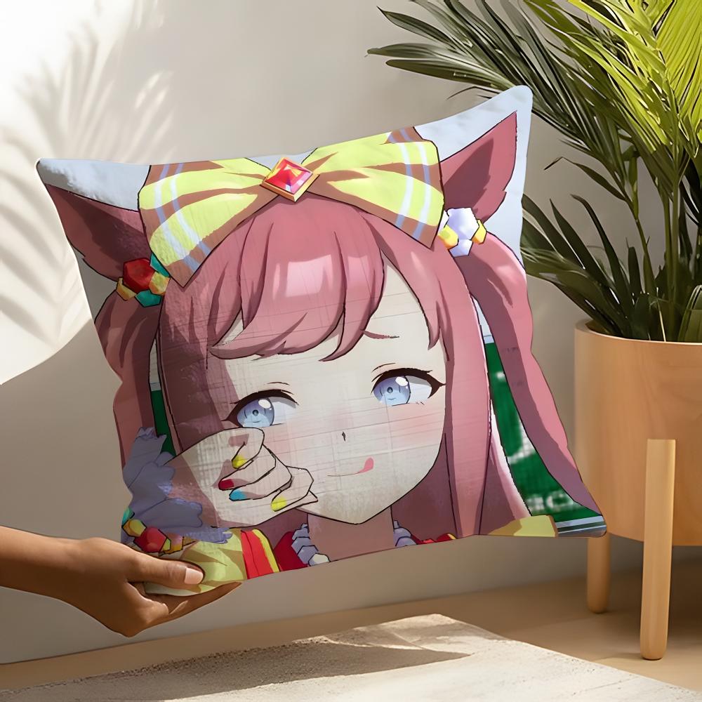 

Подушка с изображением Агнес Диджитал из Uma Musume Наволочка Декор для гостиной Льняные наволочки Чехол для подушки 30X30cm