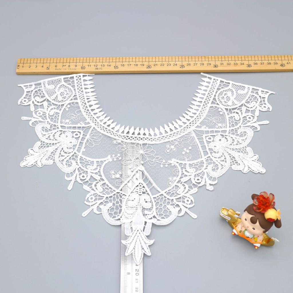 Fashion Women'S Accessories Fake Collar Milk Silk Embroidered Lace Collar, Hollow Clothing Children'S Clothing Dress Accessories