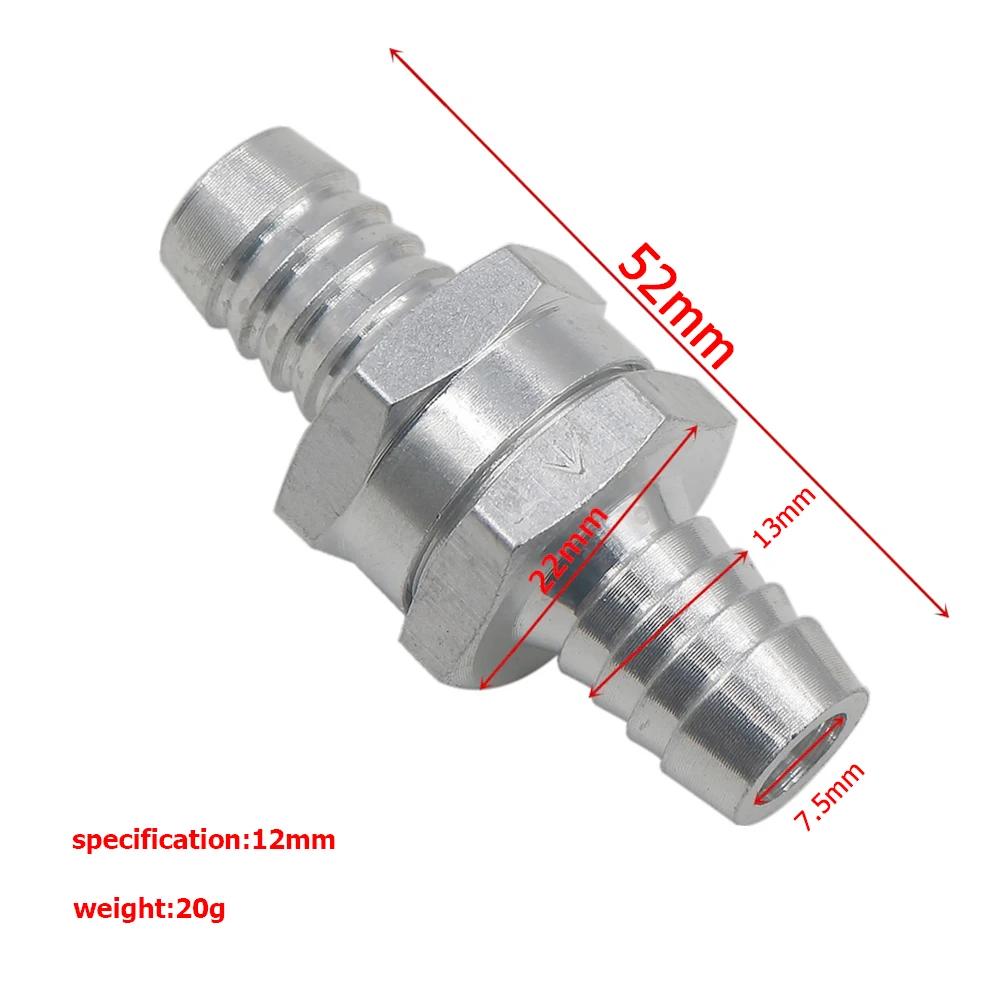 One Way Valve Aluminium Alloy Fuel Non Return Oil Gas Check Valve Check Valve Petrol Diesel for Car Automobile Helicopters Ships