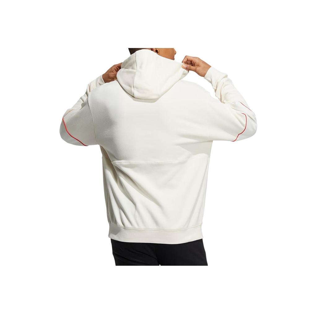 Adidas Neo Logo Print Casual Hoodie Men Outerwear Off-White HC9729