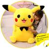 Creative New Large Bow Tie Pikachu Doll Plush Toy Sleeping Pillow Pokemon Girl Doll