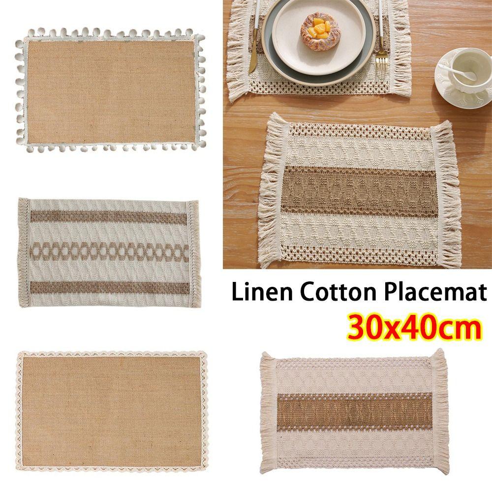 No-Slip Placemat 30x40cm Coasters New Table Mat for Party Wedding Hotel Table Decoration