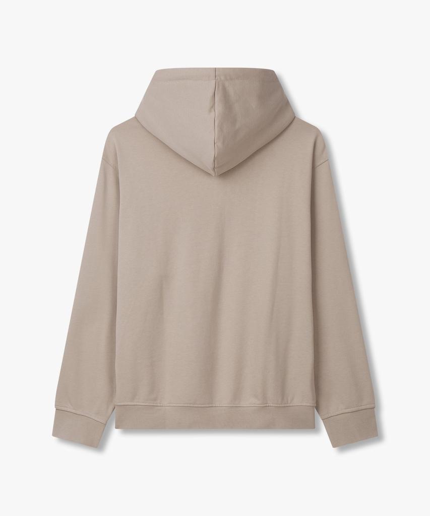 Armani Exchange Men'S Embroidered Logo Stretch Hoodie Sweatshirt_Beige A414331016