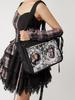 WEGO Transparent Large Intestine Single Shoulder Bag - Small Capacity, Versatile with Button Closure.
