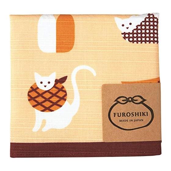 Miyamoto-Towel Miyamoto Furoshiki, Made in Japan, Lunch Box, Cloth, Cotton, Wife, Small Furoshiki, Cat, Approx. 50 x 50cm, 30044 Furoshiki Cat