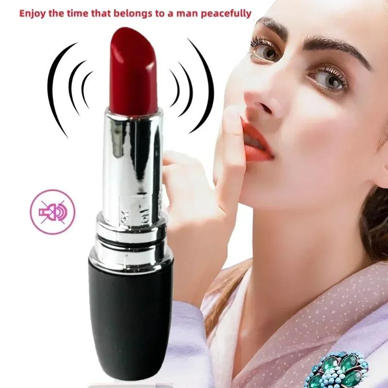 Mute Vibrator Clitoris Stimulator Compact Mini Waterproof Lipstick Vibrator G-Spot Stimulating Sex Toys for Woman Masturbator