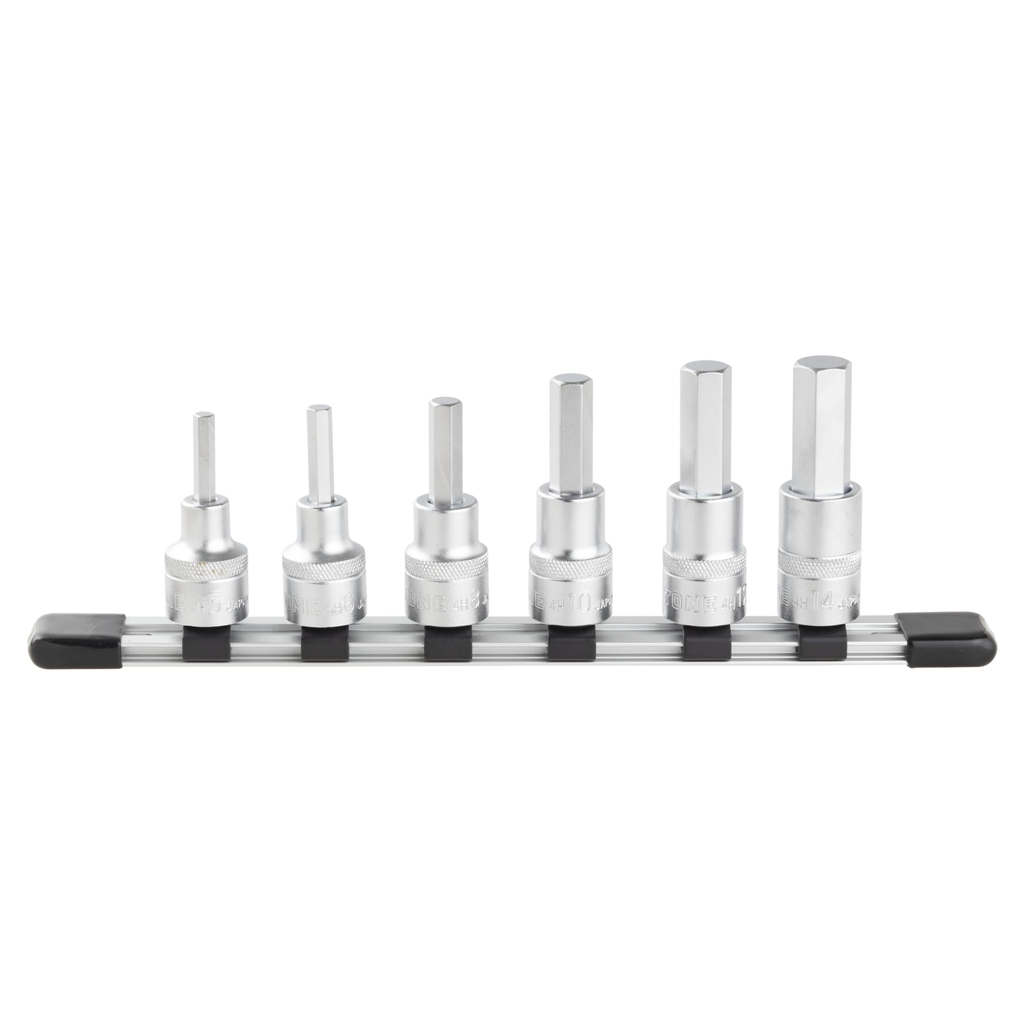 

TONE Hexagon Socket Set (with holder) HH406, 12.7mm (1/2 ) drive, 6 pieces.