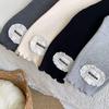 2025 New Autumn Style Toddler Girls' Solid Color Foot-Patched Leggings: Fashionable and Versatile Outerwear Pants