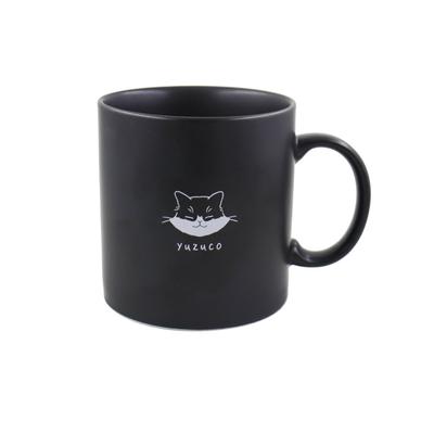 Yuzuco Mug 360ml Shiba Inu Cat Cute Large Capacity Gift Present Made In Japan Handmade by Craftsmen (Cat)