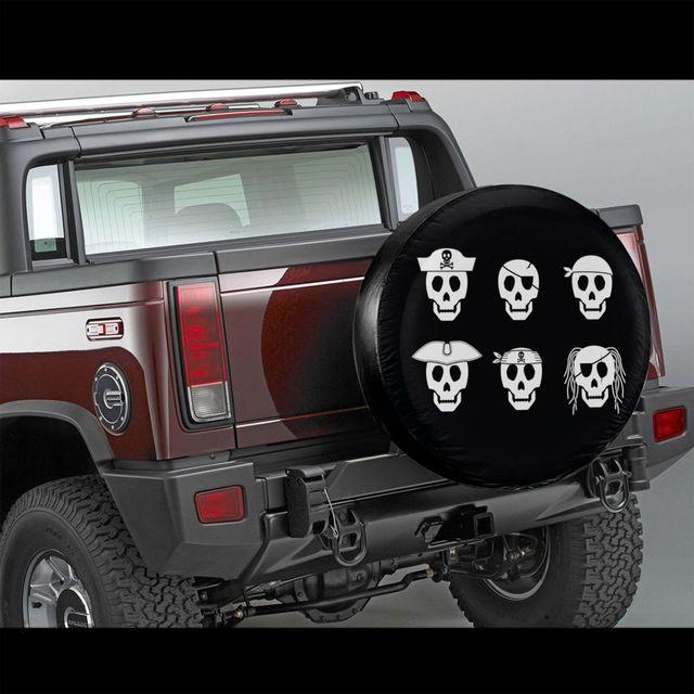 Skull Spare Tire Cover Sugar Skull Lover  Spare Tire Cover Halloween Gift Funny  CAR COVER Accessories Spare Covers