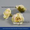Champagne Silk Imitation Flowers for Hairpins, Hanfu Headdresses, Souvenirs, and Performance Accessories.