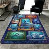 Ocean Frame Collection Pattern Rug Floor Mat for Living Room or Bedroom Soft and Comfortable Carpet a Gift for Birthday and Holiday.