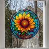 Adesivo di Avvertimento Anti-collisione Girasole Colore 3D Elettrostatico Vetro Finestra Adesivo Artistico Decorativo