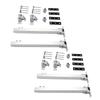 2 Set Solar Panel Mounting Brackets Adjustable Angle 15 to 30 Degrees Aluminum Alloy Solar Panel Rack for Balcony Roof