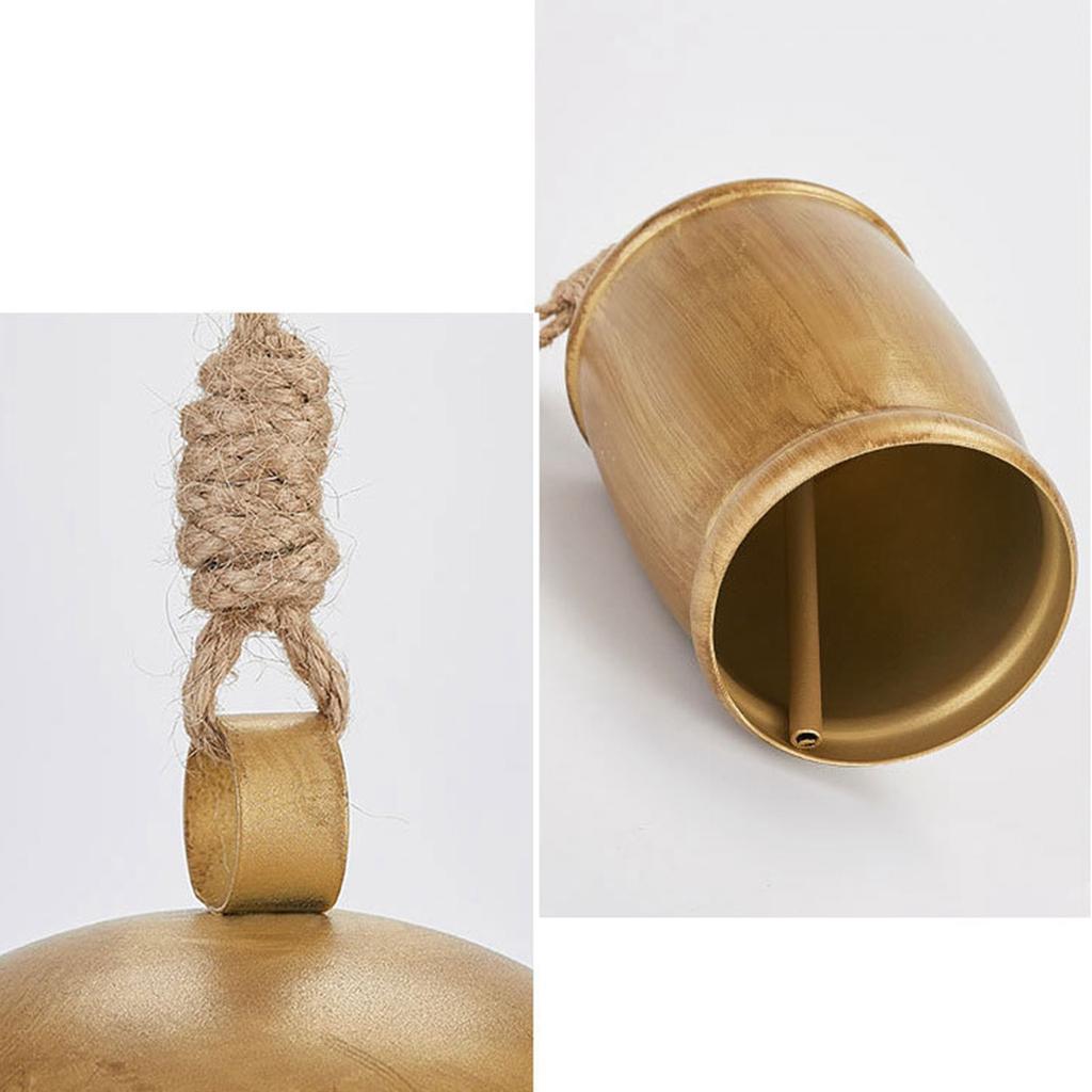 Christmas Bell Strings Pendant Gold Vintage Cow Bell Christmas Tree Decoration