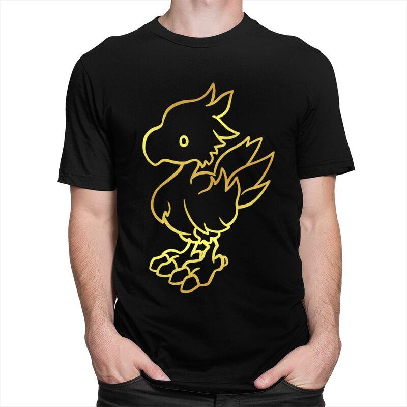 Custom Mens Final Fantasy Chocobo T Shirt Short Sleeve Cotton Tshirt Classic Tshirt Casual Tee Clothes