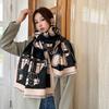 Cartoon bear imitation cashmere scarf women's fashion thickened warm scarf autumn and winter windproof outer shawl women