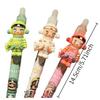 6-piece Set of Cute Retractable Pens, 0.5mm Student Writing Pens, High-Value Pendant Pens for Girls, Erasable Gel Pens, Suitable Office Stationery