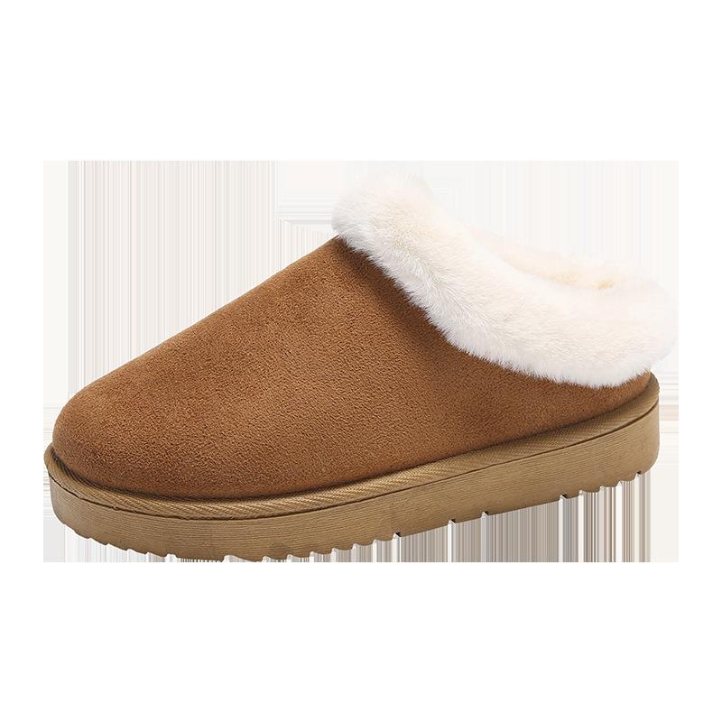 

Mao Mao зимние женские угги новые толстоподошвенные короткие утепленные тапочки на одной педали легкие хлопковые туфли 41 верблюд