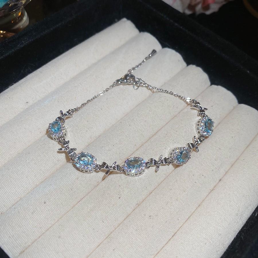 Pulsera coreana ajustable de flor de rombo de circón - Joyería elegante y versátil para mujer