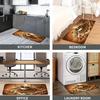 1Pcs Anti Fatigue Kitchen Rugs Coffee Theme  Print Waterproof Non-Slip Thick Cushioned Kitchen Mat Heavy Duty Comfort Standing Mat  Hallway Runner