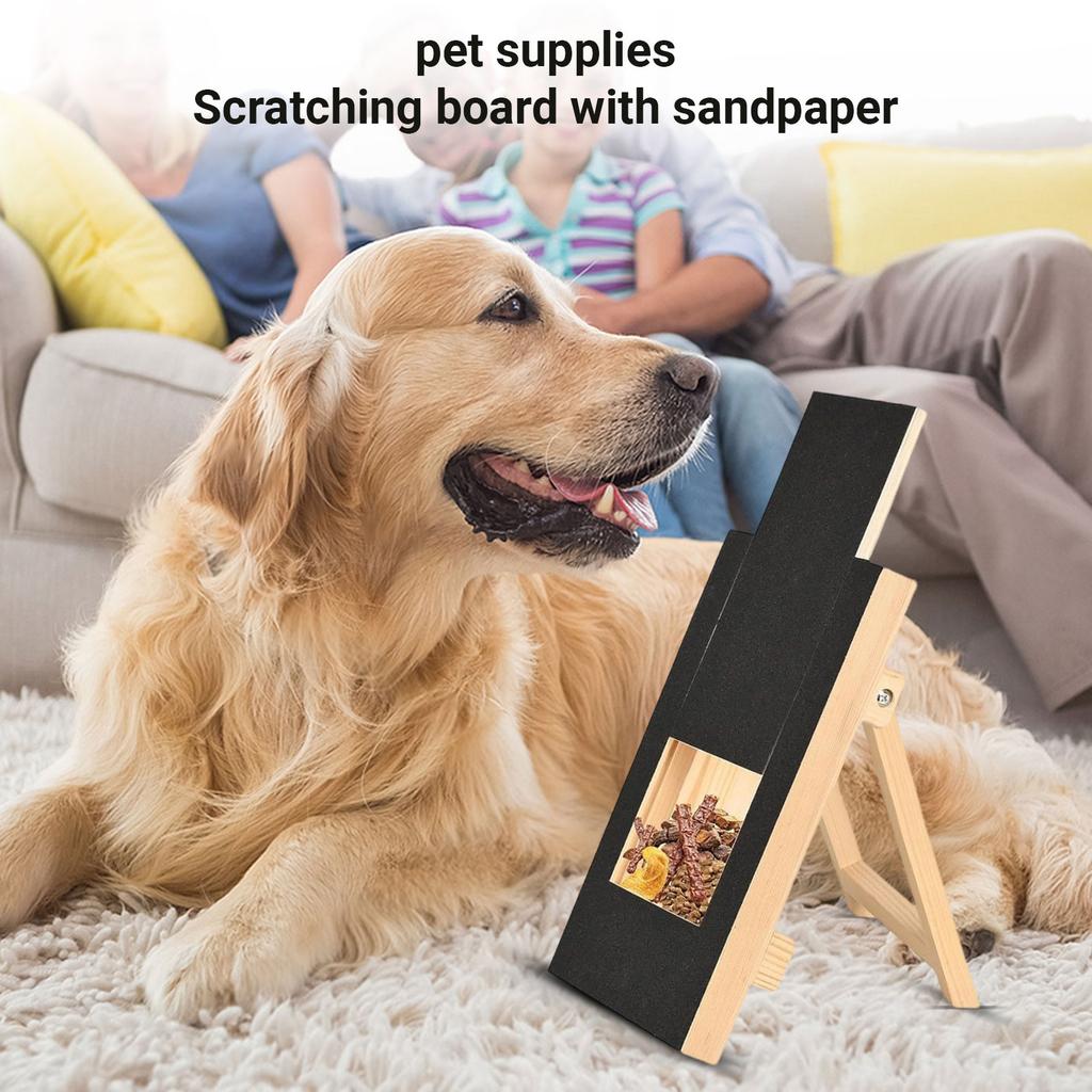 Dog Nail Scratch Board, Dog Nail Scratch Board With , Pull-Out Dog Nail File Board, Adjustable Height Dog Nail Scratching Board For All Breeds Dogs