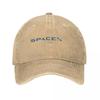 SpaceX Logo Space X Baseball Cap Fashion Distressed Washed Sun  Unisex WomenOutdoor Workouts Hats