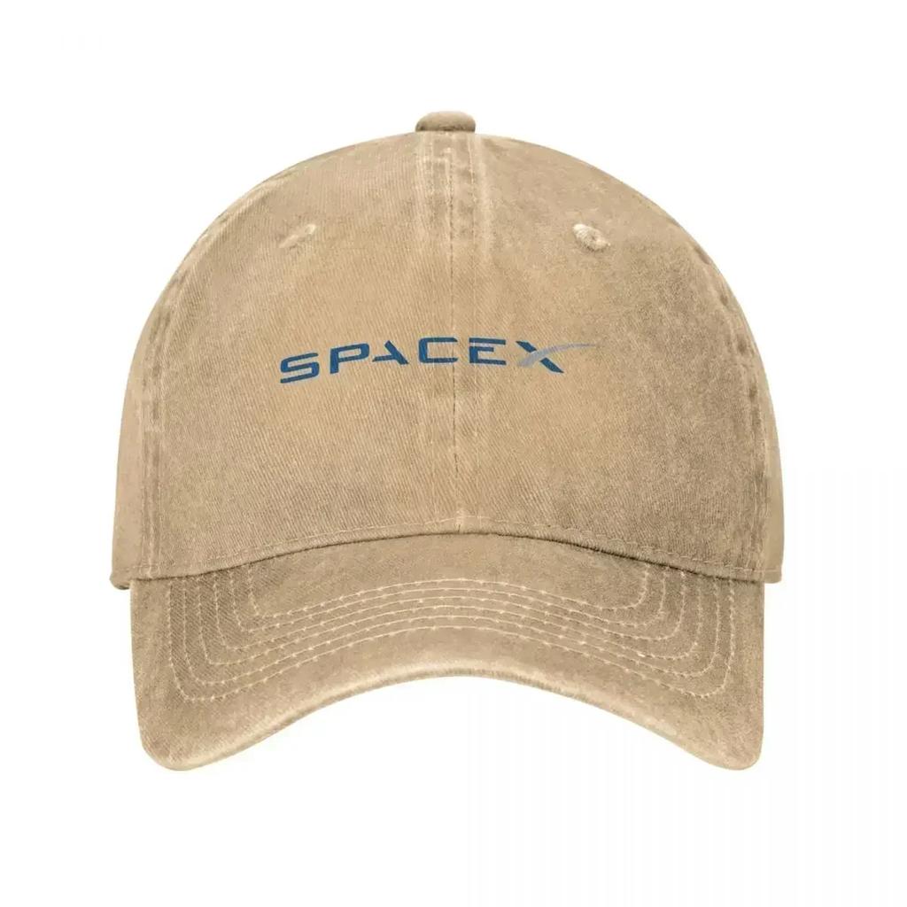 SpaceX Logo Space X Baseball Cap Fashion Distressed Washed Sun Unisex WomenOutdoor Workouts Hats