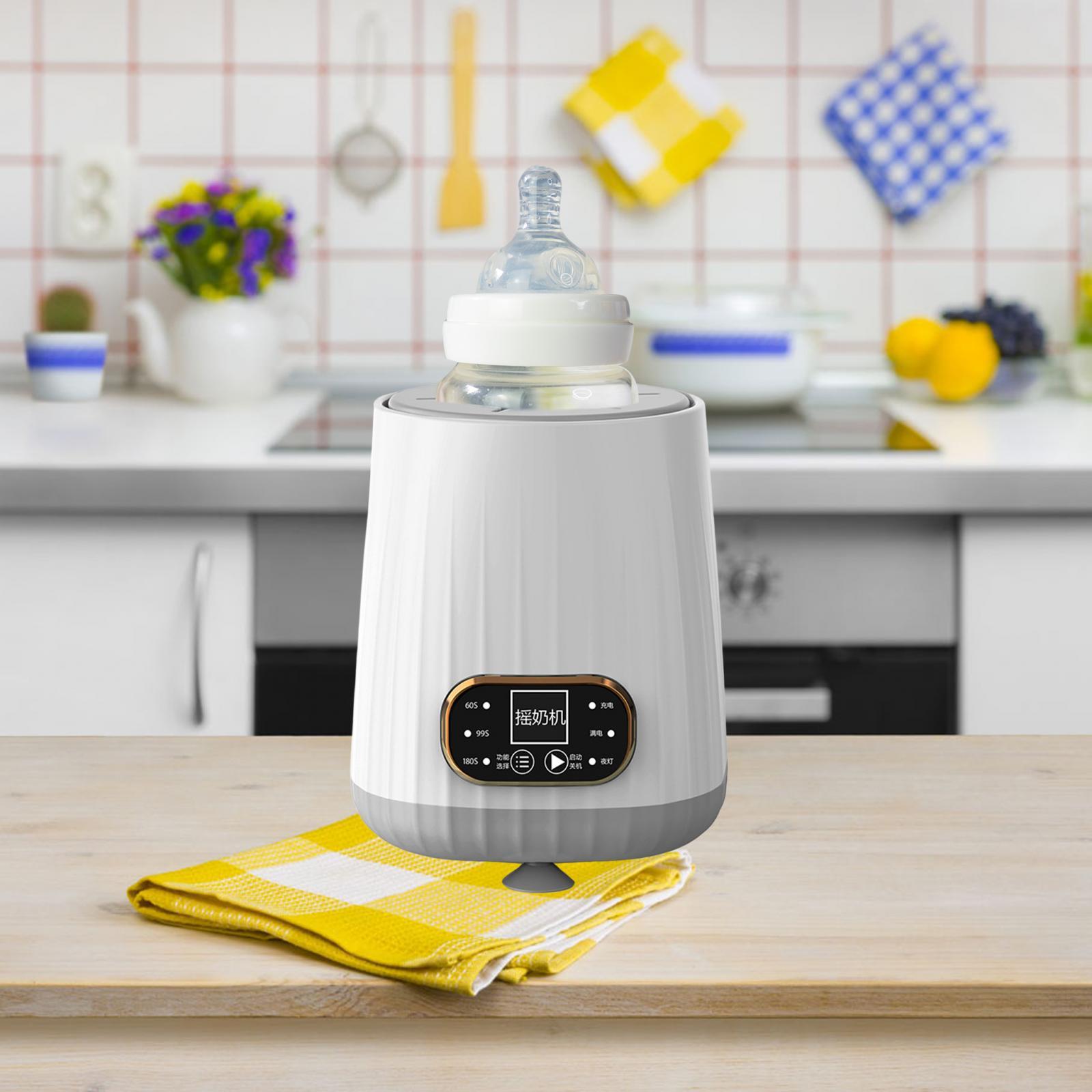 

Электрический шейкер для бутылочек с молоком, 3 передачи, удобная портативная машина для встряхивания, регулируемая для ночного кормления грудью, путешествий, кемпинга, ежедневного использования белый