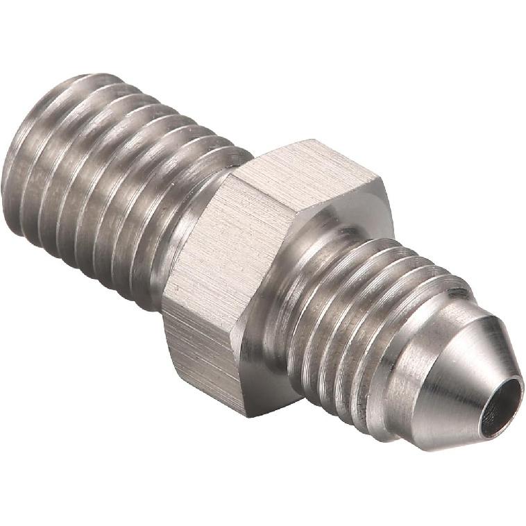3AN Male to M10x1.0 Male Stainless Steel Brake Fitting Adapter Connector