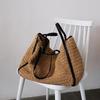 Női koreai kézitáska Kiváló minőségű Nagy női shopper táska Dizájner Fashi Vintage Gyapjú Egyvállú Kézitáska Egyszínű