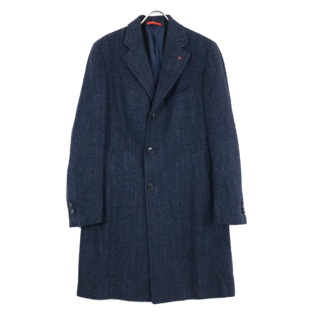 ISAIA Excellent condition ROSS CP TASCH TRENCH alpaca blend Chesterfield/Beaver coat coat 48 NavyUsed