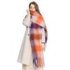 Winter Scarf Men Women Cashmere Warm Rainbow Hairy Pashmina Blanket Wraps Female Thick Soft Bufanda Tassel Shawl Poncho Echarpe