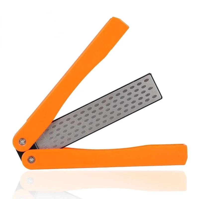 New Double Sided Folded Pocket Sharpener Diamond Knife Sharpening Stone Kitchen Tool