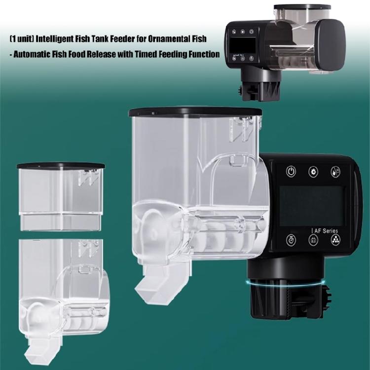 Digital Timer Fish Feeder For Aquariums Automatic Food Dispenser Quiet Operations Easy Installation Design for Pet Care