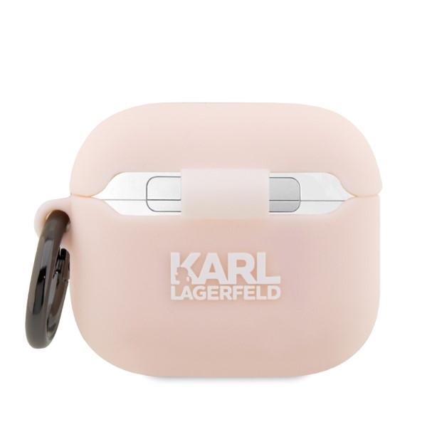 Etui Do AirPods 3 Karl Lagerfeld Karl Head 3D Różowe