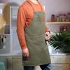 Thicken Antifouling Women Men Waterdrop Resistant Cotton Canvas Barista Apron Canvas Denim Apron