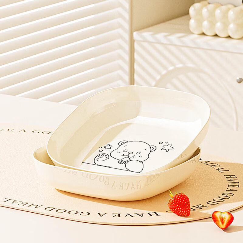 Nordic Style Plastic Bone Dish & Snack Plate