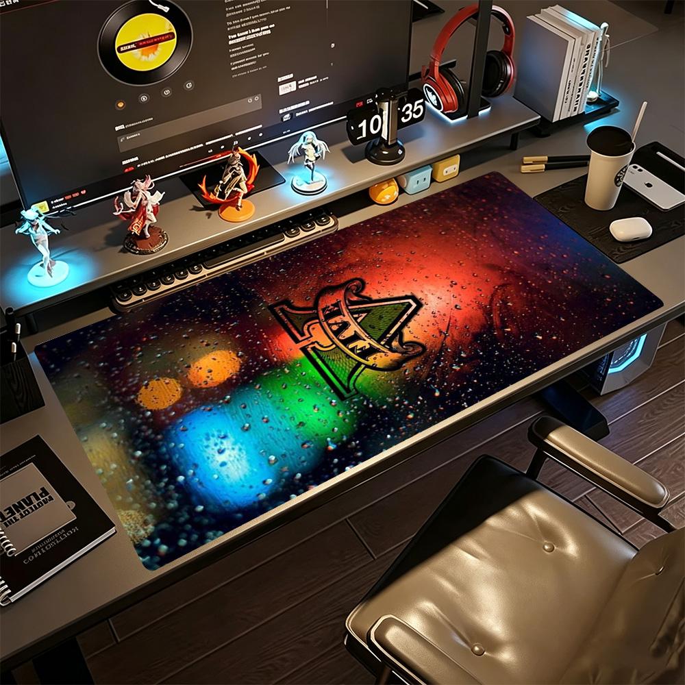 Gta Large Mouse Pad Office Mouse Mats Desktop Mouse Pad Non-Slip Rubber Base Office Desk Accessory