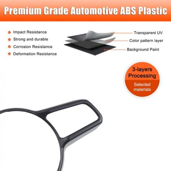 Matte Black Car Steering Wheel Trim For Porsche 718 911 Panamera Macan Cayenne