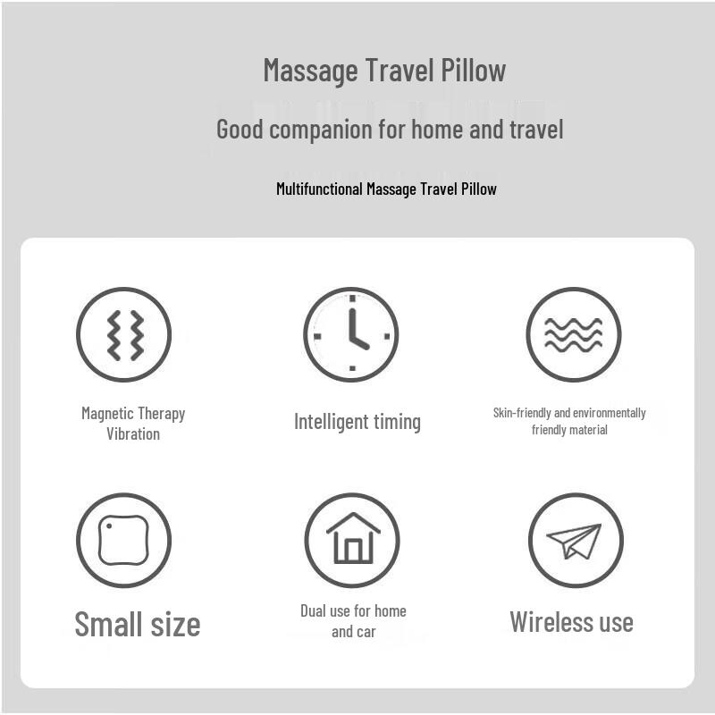 Jiancheng M7 Přenosný USB Vibrační Bederní Masážní Polštář pro Auto a Domov