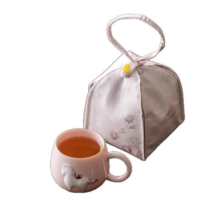 Tragbarer Zen-Teekannenwärmer mit Griff, isolierte Teekannenabdeckung, Reise-Teekannen-Tasche, hält warm, Home Office, Meditationsgeschenk für Teeliebhaber