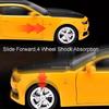 Large 1:18 Scale Camaro 530LI Model Car Toy Sliding Suspension Adjustable Seats High Simulation Sports Cars Models Kids Gifts