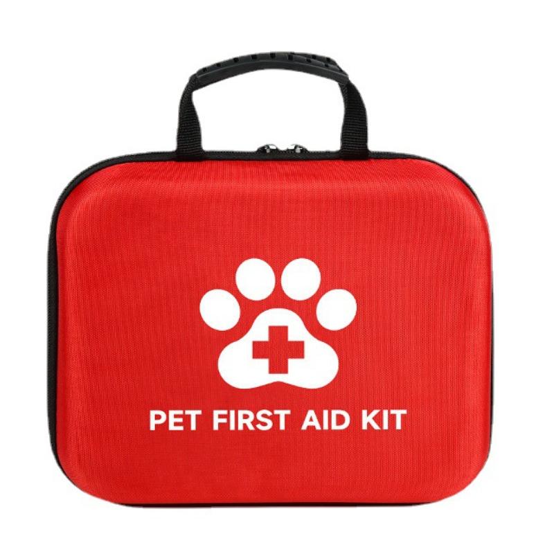 38Pcs Dog Cat First Aid Kit Emergency Care with Tick Remover Leash Pet Medical Supplies for Travel Hiking Home Essentials